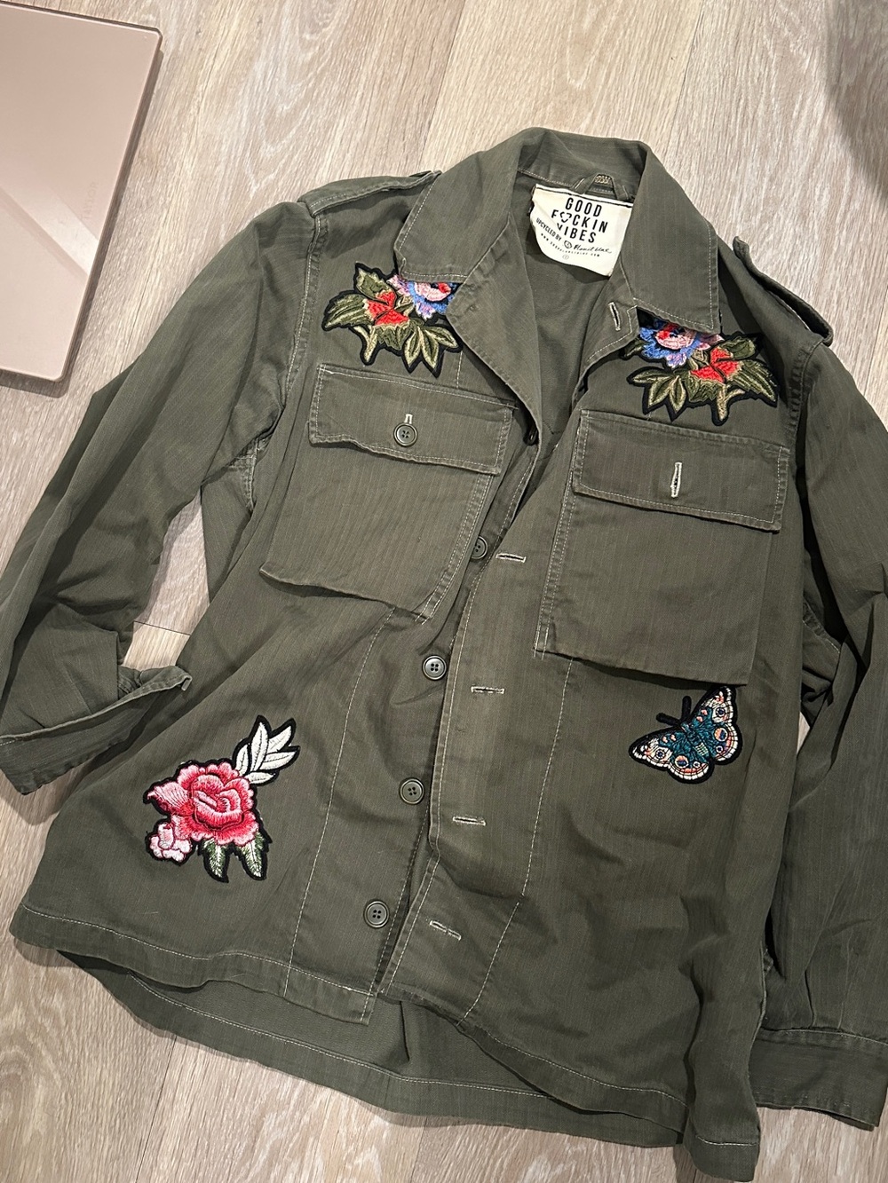 Planet Blue Vintage One Of A Kind Patchwork Jacket S